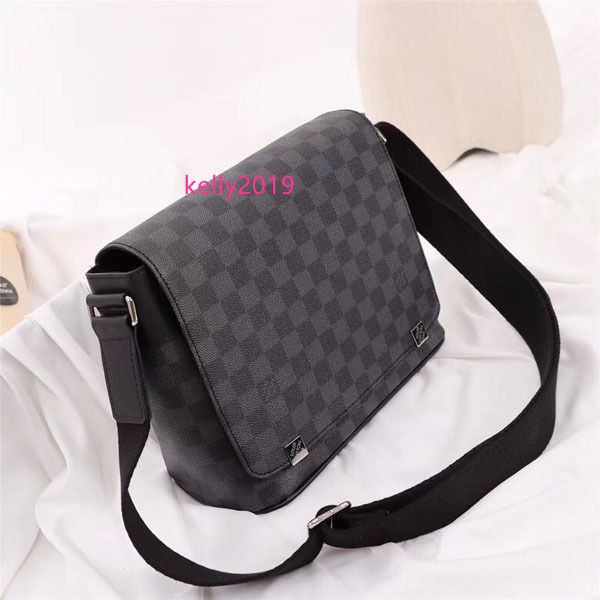 

#4826 5a l district v men messenger bags damier graphite pixel cross body bag male crossbody man shoulder bag 40238 40072 41028 41031