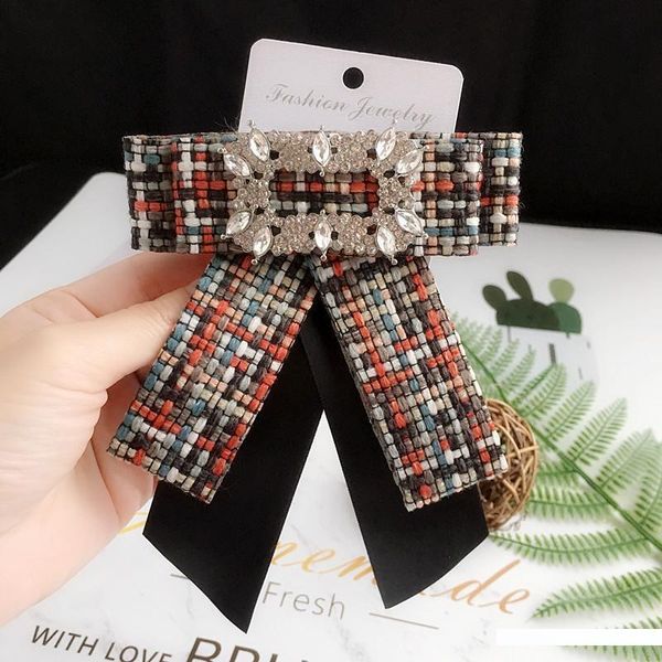 

creative women bow tie butterfly plaid fashion bow ties girl student shirt collar bowknot british college apparel accessories, Black;blue