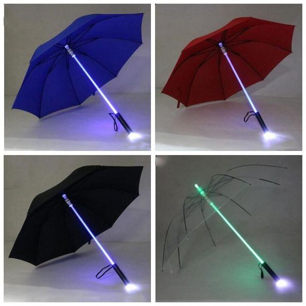 

led light umbrella cool blade runner light saber flash rose umbrella night walkers flashlight bottle umbrella home product lxl754-1