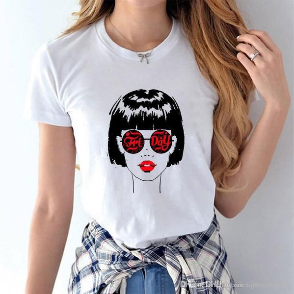 

women cute 3d printed t shirts summer fashion casual short sleeved white girls designer tees