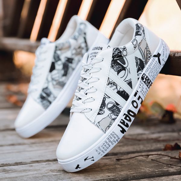 

2020 new style spring men sports casual students trendy shoes korean-style trend versatile mesh running men's shoes summer, Black