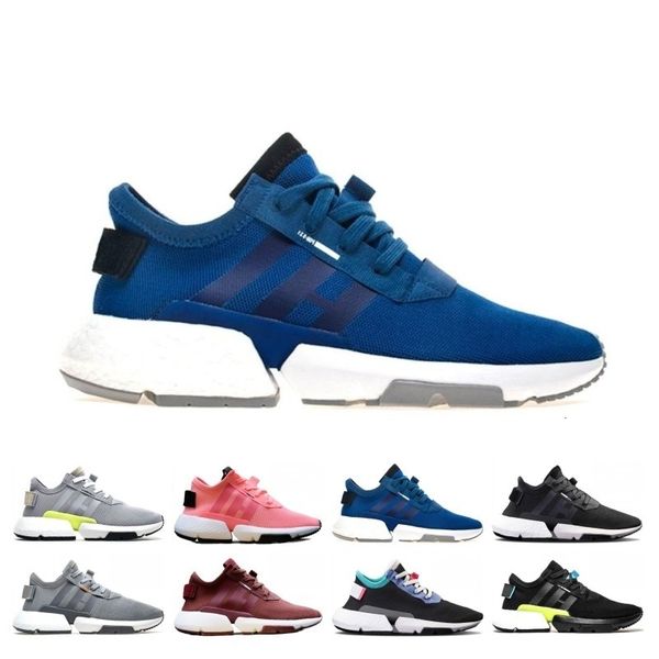 

wholesale p.o.d-s3.1 system sports running shoes men women triple black white cool grey og designer trainer sport size 36-47
