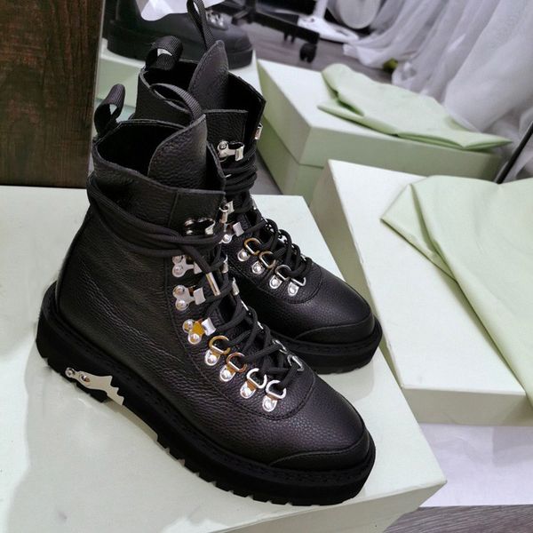 

designer leather hiking boot fashion luxury mountain climbing shoes women outdoor hiking boots off classic platform motorcycle boots