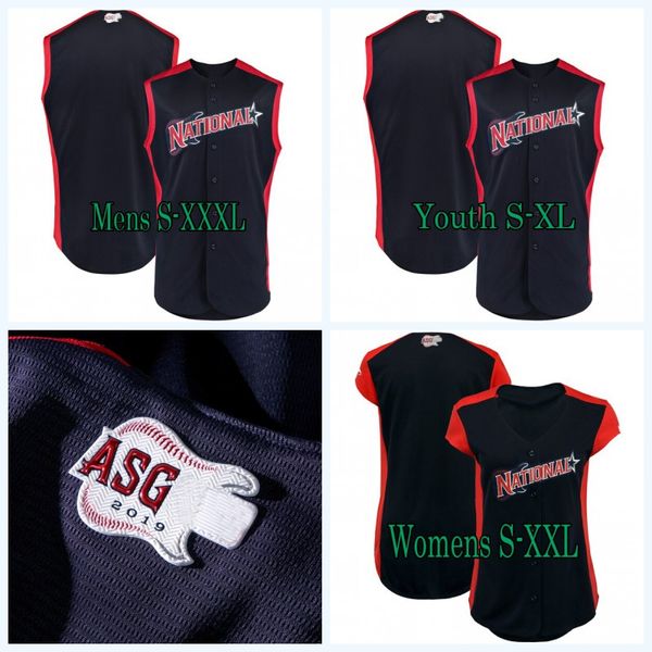 

31 Max Scherzer 2019 All-Star Game 19 Charlie Blackmon 1 Ozzie Albies 5 Freddie Freeman 9 Javier Baez 3 Bryce Harper Baseball Jersey