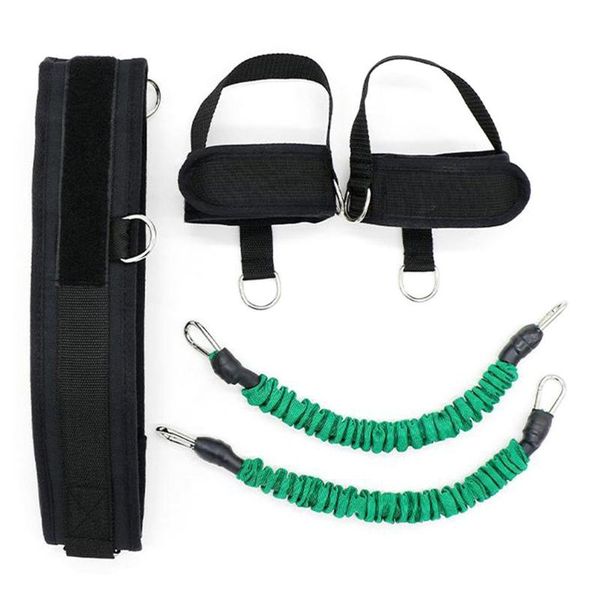 

resistance band fitness bouncing trainer rope basketball tennis running jump leg strength training agility pull strap equipment