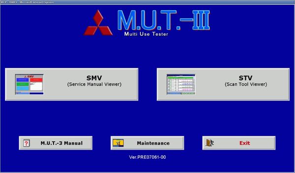 

for mitsubishi m.u.t.-iii diagnostic software pre 17091-00 for euro [9.2017