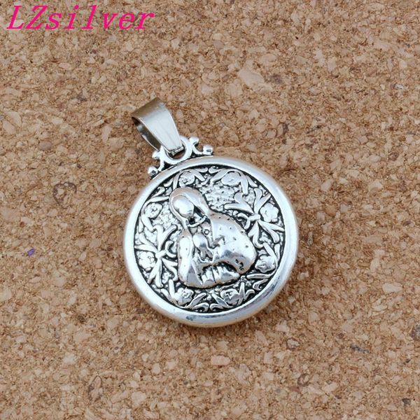 

virgin mary religious alloy charm pendant fit necklace diy accessories 21x30mm 30pcs/lots antique silver a-481a, Bronze;silver