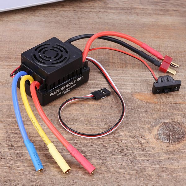 Freeshipping Su Geçirmez Rc Fırçasız Motor Esc 1/10 Rc Araba Kamyon Motor Kiti Için