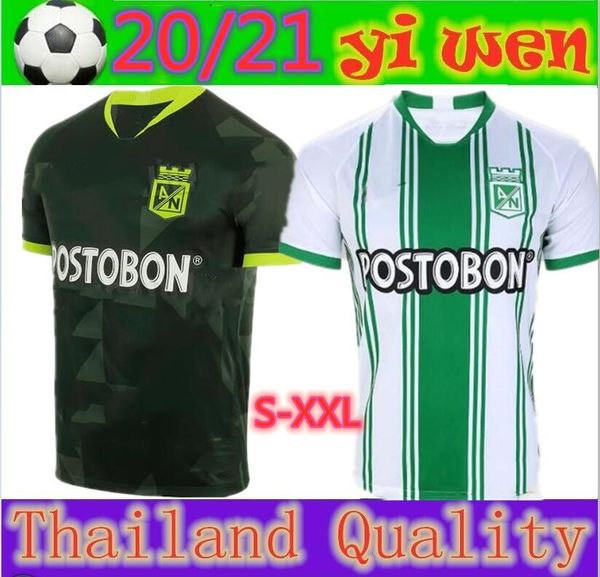 

2020 camiseta de atlÃ©tico nacional soccer jerseys 20 21 atletico hernÃ¡n barcos jarlan barrera baldomero perlaza football shirts thailan, Black;yellow