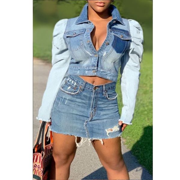 

adfvat контрастного цвета лоскутное джинсовой пальто весна осень повседневная с длинным рукавом пальто ветра женщин сексуальный коротким smr, Tan;black