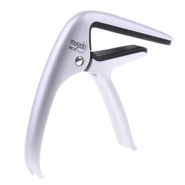 

silver guitar capo tune key clamp quick change trigger mc-6 for classical guitar accessory