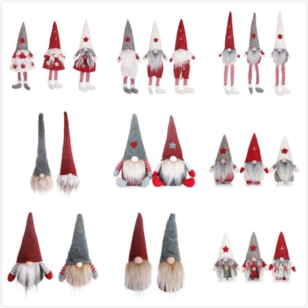 

22 styles funny christmas no face dolls european & american style window doll santa claus doll cartoon christmas toys