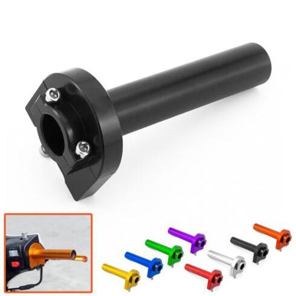 

universal 7/8" motorcycle throttle twist grips 22mm cnc aluminum grip accelerator moped scooter dirt bike refit part