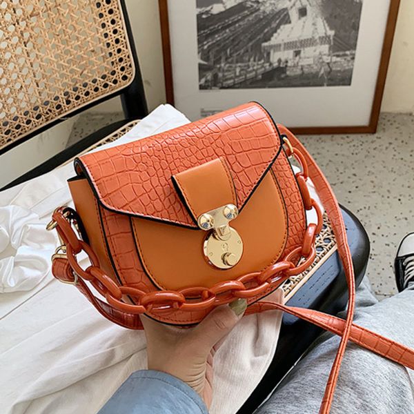 

female alligator pu leather crossbody bag for women 2020 chain shoulder messenger bag ladies hand sling handbags