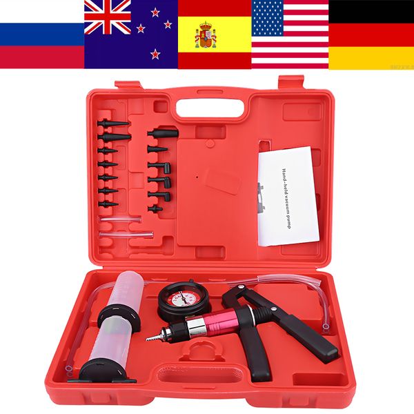 

hand held diy brake fluid bleeder tools vacuum pump pressure tester kit brake bleeder test tool with adapters diagnostic tools