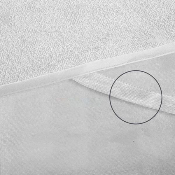 

lanlan solid color waterproof bedspread with 4 corners straps