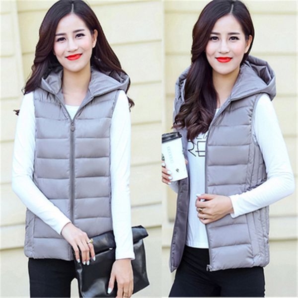 

woman spring plus size hooded thick down jackets female autumn oversized warm down parkas lady winter vests woman overcoat, Black;white