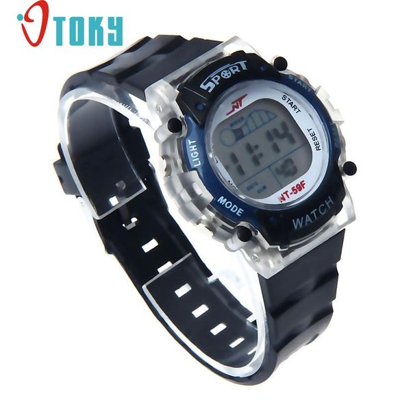 

reative colorful led electronic sports watch se7 dropshipping, Slivery;brown