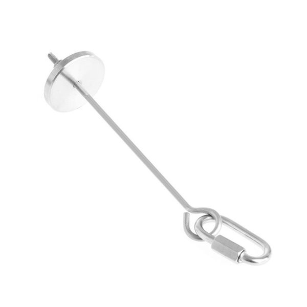 

stainless steel bird parrot toy meat holder food stick scooter fruit skewer new