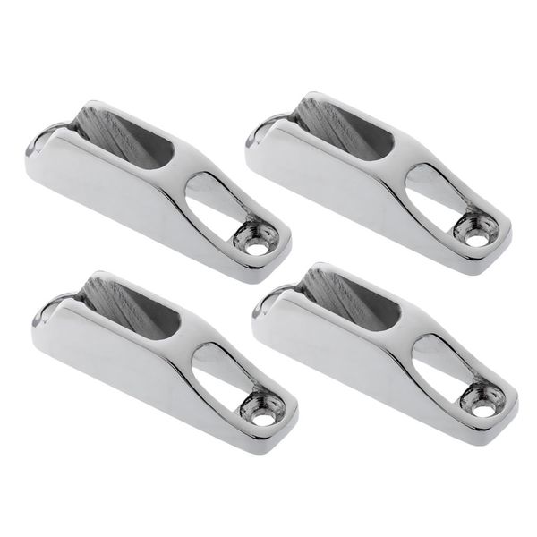 

4pieces 2.75x0.67x0.7inch silver marine stainless steel rope sailing clam cleat
