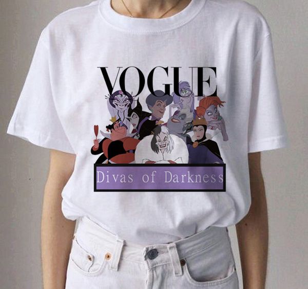 

нового vogue принцесса harajuku graphic t shirt женщины ullzang летнего 90s tshirt kawaii мультфильм смешного tshirt мода топ тройники женск, White