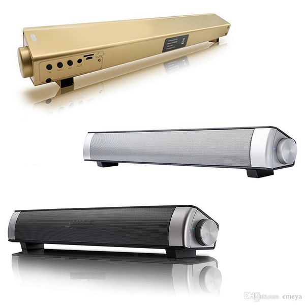 

s08 computer bluetooth speaker 12w wireless speaker amplifier hifi 3d stereo sound bar with mic usb tv fone de ouvido