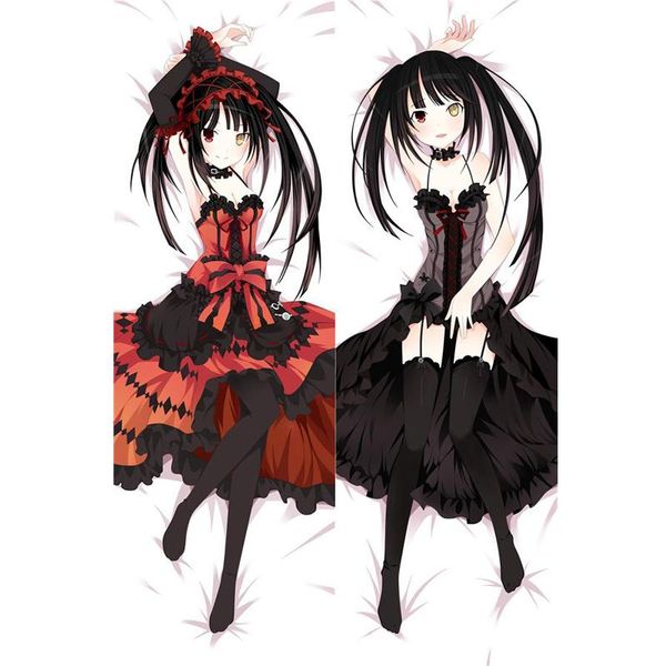 

new japanese cosplay anime date a live tokisaki kurumi throw otaku dakimakura gifts bedding hugging body pillow case 150x50 cm