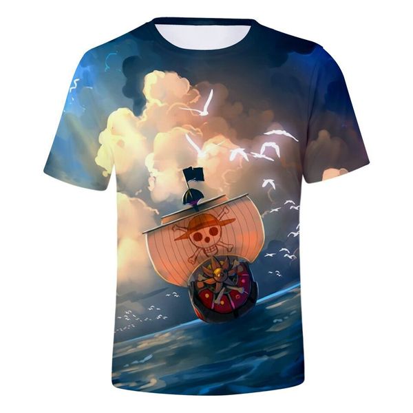 

new summer one piece t shirt 2018 fashion japanese anime clothing back color luffy cotton t-shirt for man and women brand shirts, White;black