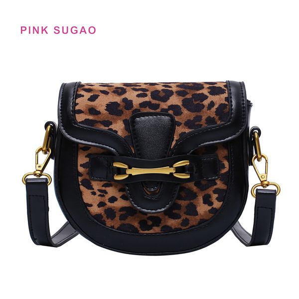 

pink sugao designer crossbody bags women shoulder bag new fashion brw saddle bag retro semi-circle bag hit color wild shoulder bags