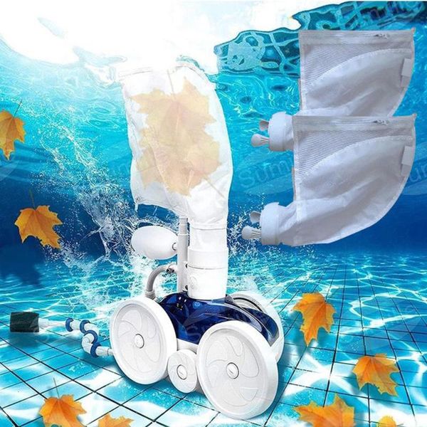 

pool & accessories 2/1pcs swimming cleaner zipper bags tight weaving filters reusable spa tub replacements tools