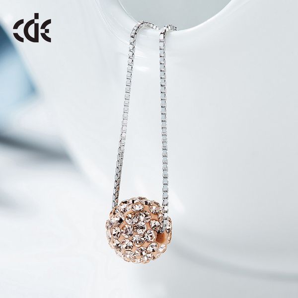 

wedding party silver s925 beaded pearl gift woman lady diamond jewelry necklaces for bride acting initiation graduation cde-433