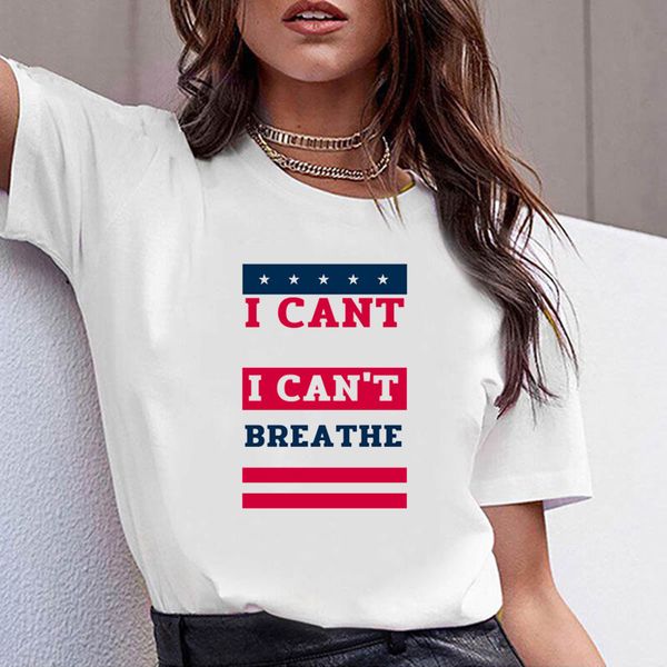 

i cant breathe женин ђболки лео коѬоким Ѭђкавом логан белй tee поведневнй пи, White