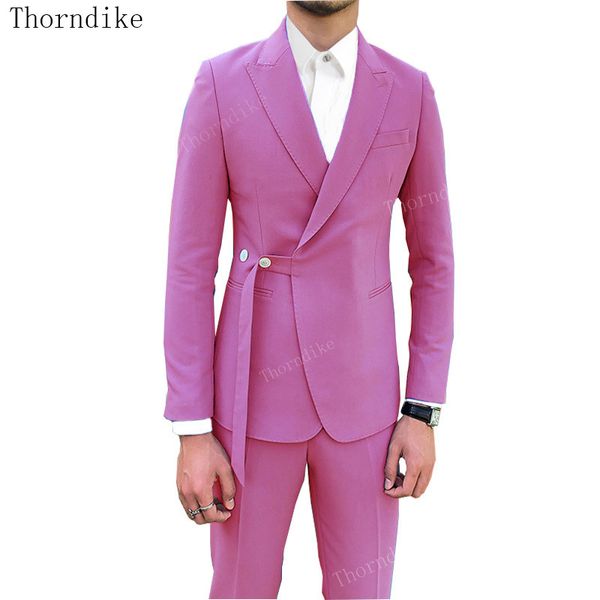 

торндайк последний фуксия пальто пант дизайн свадебные костюмы для мужчин костюмы марка одежда приталенный мужские формальный костюм 2 шт, White;black