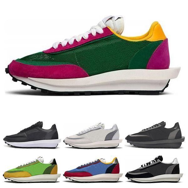 

sacai ldv waffle casual shoes for men women black white grey pine green gusto varsity blue outdoor women sports sneakers size 36-45