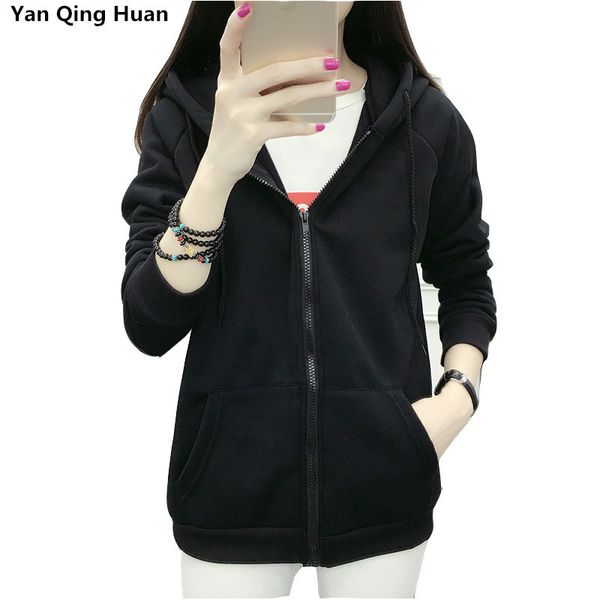 

новй плоной ве оловка 2020 мод оени и зима ђайка женин пл каемиѬ м Black