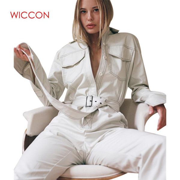 

2020 new spring personality denim jeans tight sashes jumpsuit women jumpsuit long sleeve rompers, Black;white