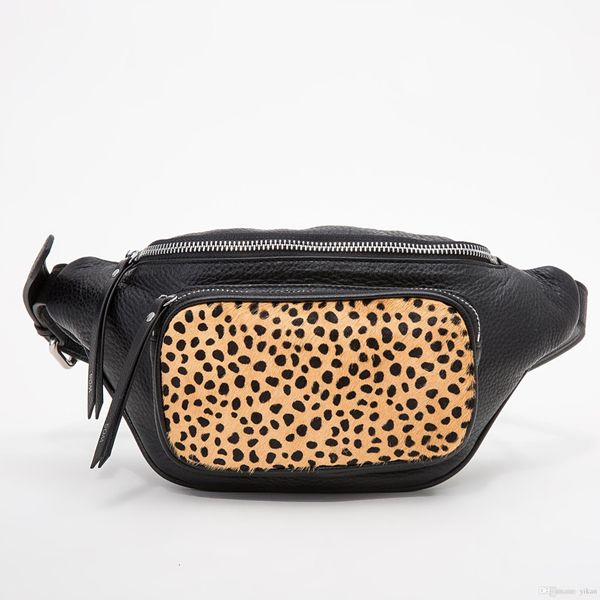 

fashion men and women waist bags real leather chest bags for man