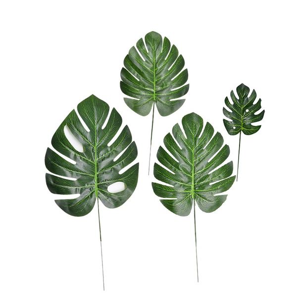 

artificial monstera plants plastic tropical palm tree leaves wedding home garden decoration pgraphy decorative leaves