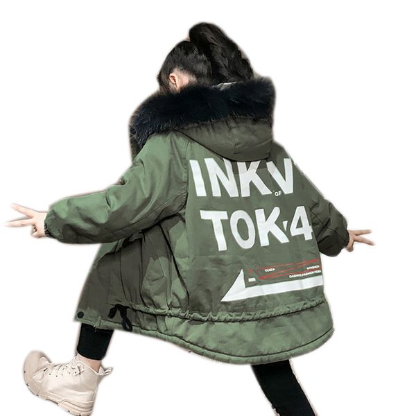

новый детский стиль зимы пальто с плюшевой хлопка ватник и ватник wt070, Blue;gray