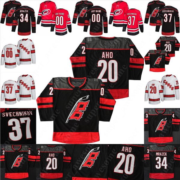 sebastian aho carolina hurricanes jersey