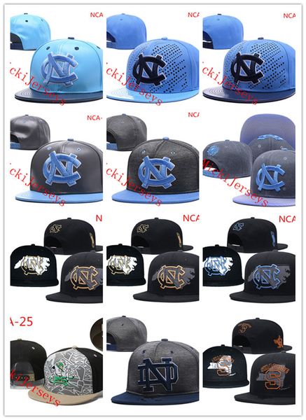 

Embroidery NCAA North Carolina Tar Heels Snapback Caps Notre Dame Fighting Irish Caps Oklahoma State Cowboys hat one size fit Most