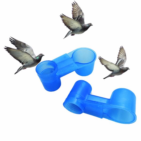 

1pc plastic water bottle bird feeder drinker cup bird cage accessories bird drinking feeding trough water bowl