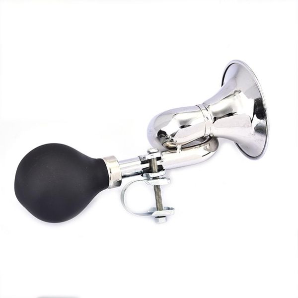 

chic bicycle horn loud bicycle cycling bike bell vintage retro bugle hooter air horn stainless chrome-plated aluminum alloy