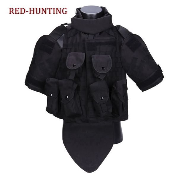 

men usmc army molle combat assault plate carrier vest outdoor sports new hunting otv improved tactical vest, Camo;black