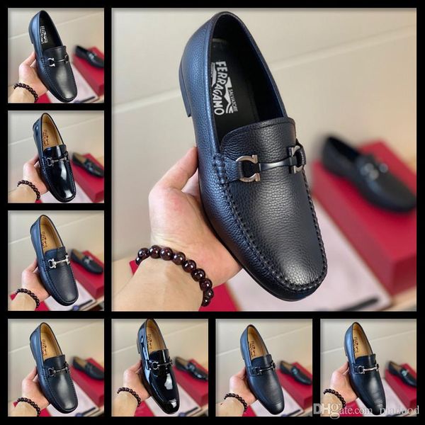 

20sw большой размер 37-45 новая мода формальные мужской обуви вскользь кожаные человек личность мужской weave дышащие дизайнеры мокасины 202, Black