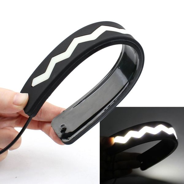 

2pcs car styling cob drl driving lamp waterproof day time lights led daytime running turn signal light bendable led two shapes