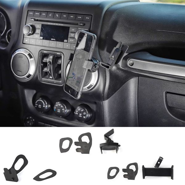 

автомобиль walkie talkie кронштейн мобильный телефон кронштейн плоский кронштейн для jeep wrangler jk 2011-2017 авто аксессуары для интерьер