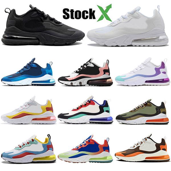

triple black white 270 react mens running shoes bleached coral dusk purple grey in my feels bauhaus womens outdoor sports sneakers 36-45