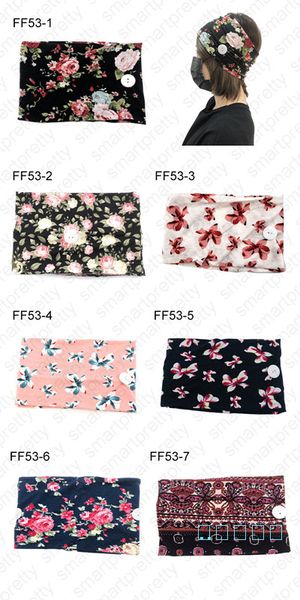 

women elastic cloth printed anti ear headbands with mask adults sports yoga exercise soft button hair band for girls gift accessories d41601, Slivery;white
