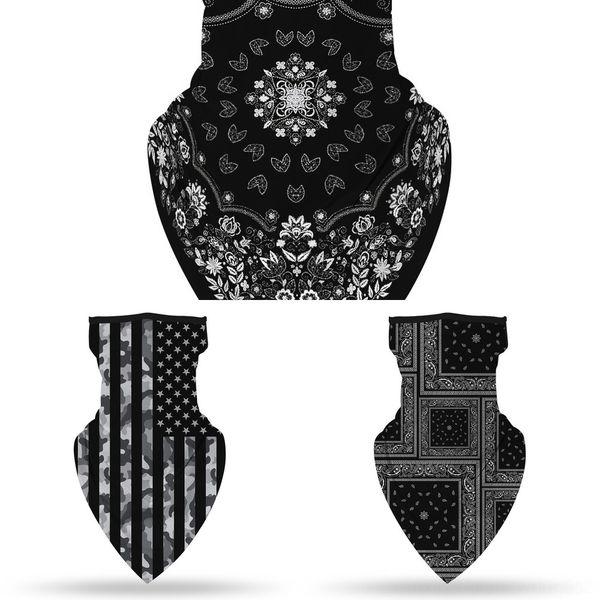 

qgtbg neck face mask multifunction scarf outdoor sports scarf breathable cycling bandana anti-uv bicycle headband windproof, Black